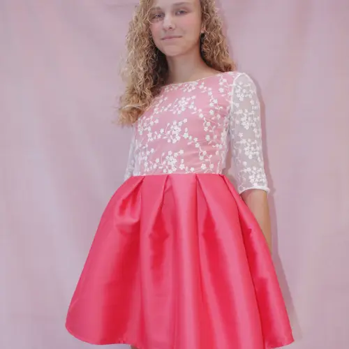 Sara vestido coral