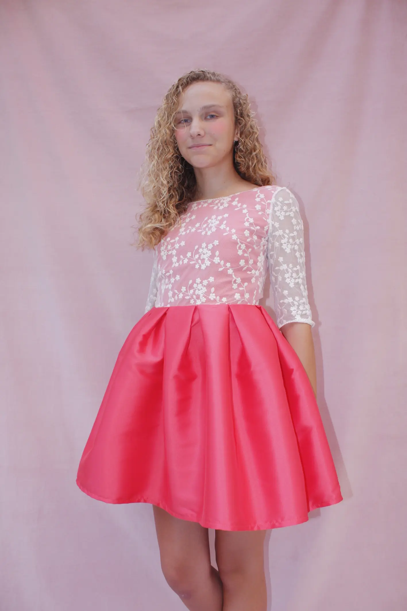 Sara vestido coral