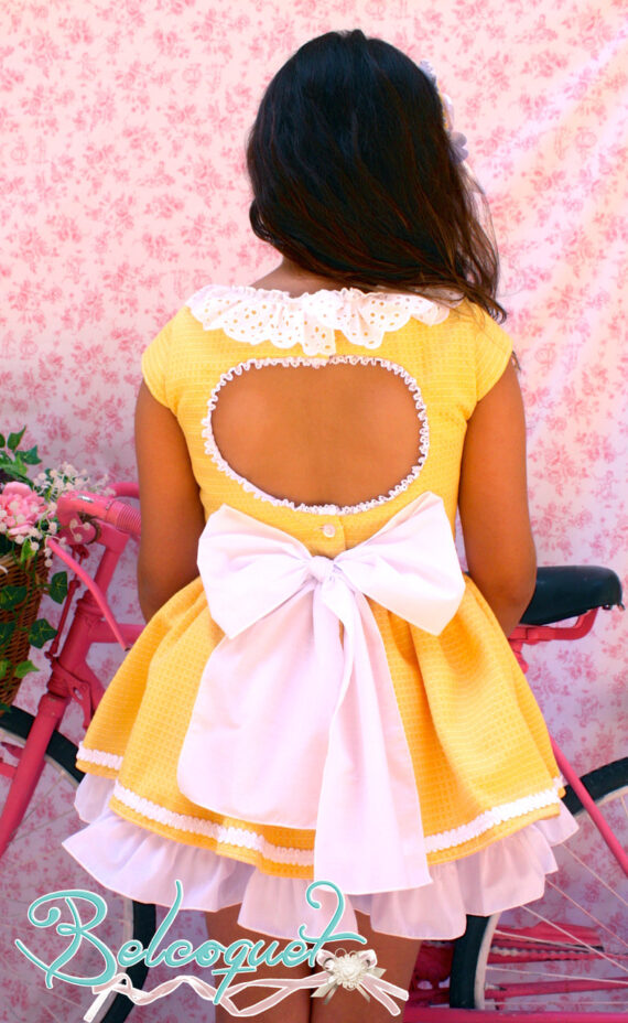 vestido amarillo verano