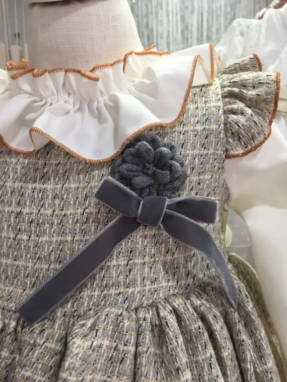 Aquiles vestido de vuelo gris combinado - Imagen 2