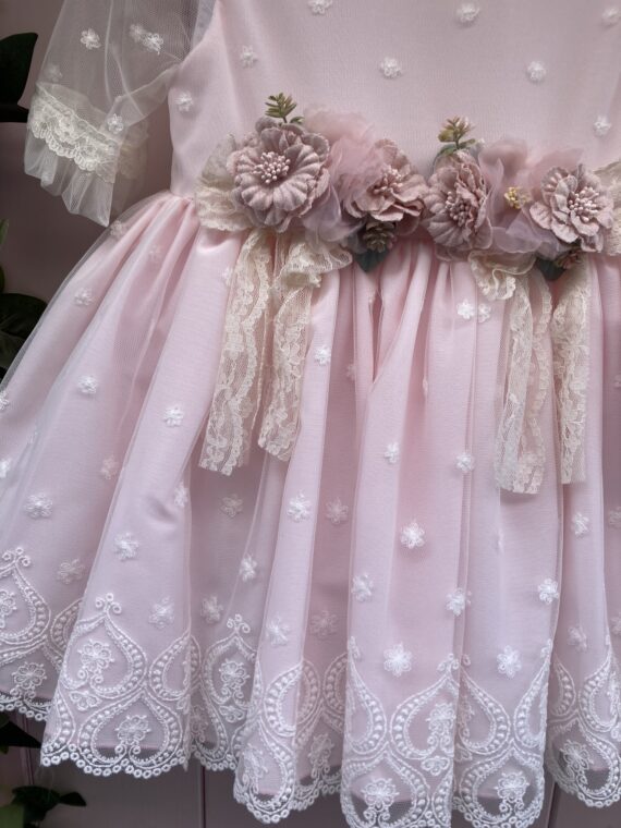 Alice vestido de vuelo rosa - Imagen 3