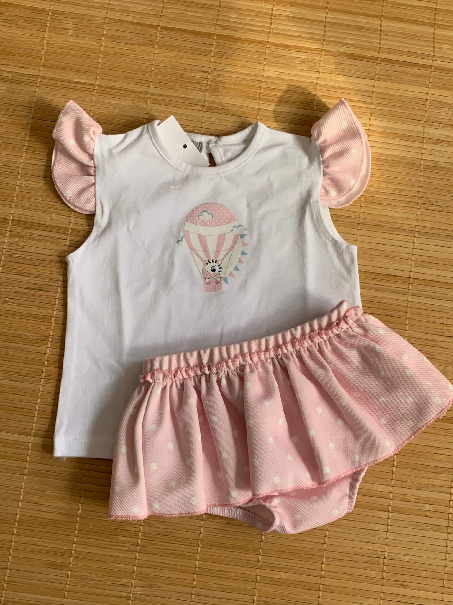 Conjunto globo rosa