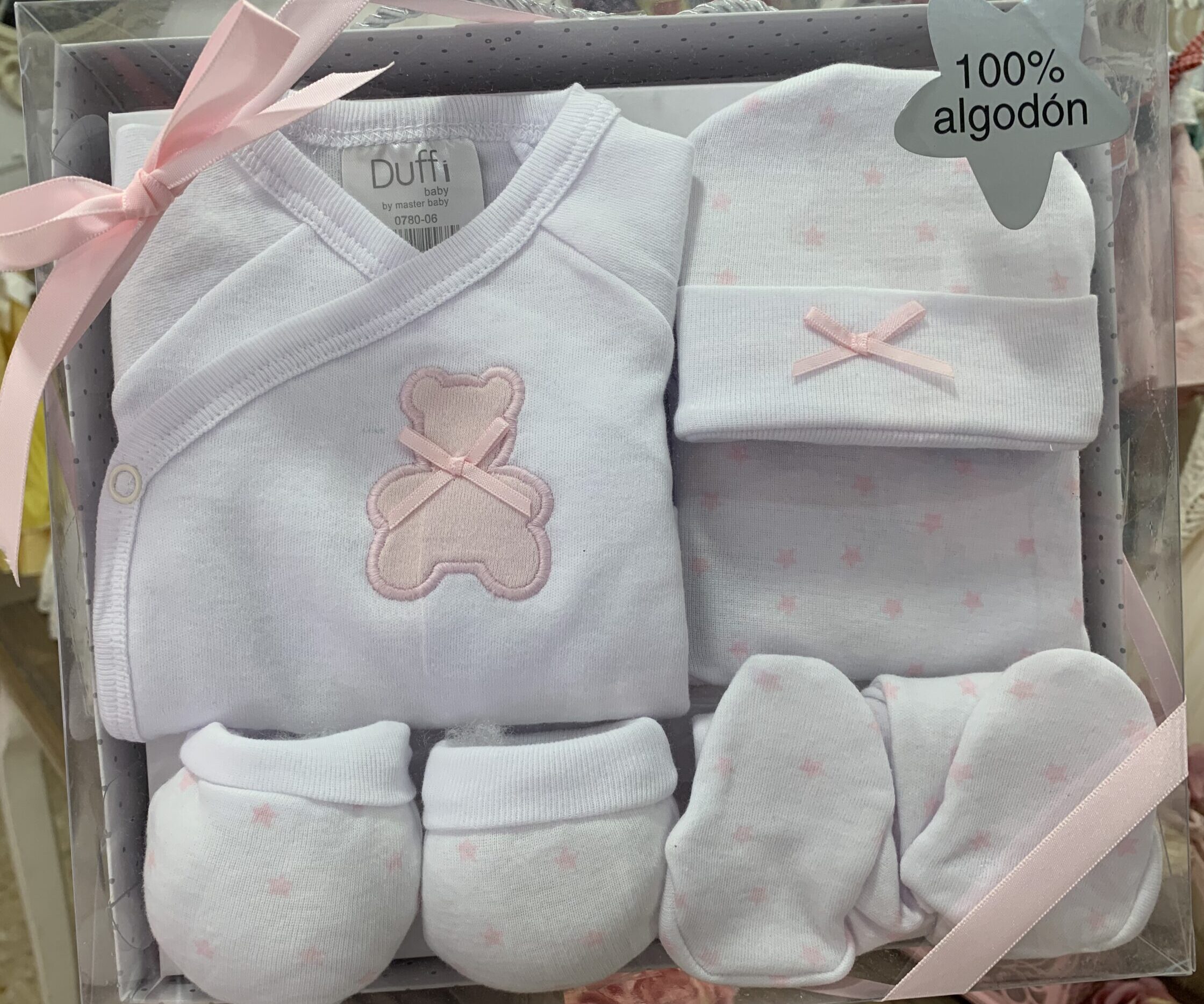 Gift baby set 5 pieces 0-6m pink