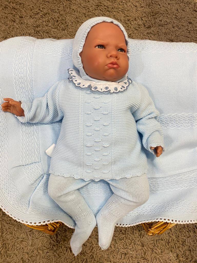 Conjunto bebé 3 piezas celeste
