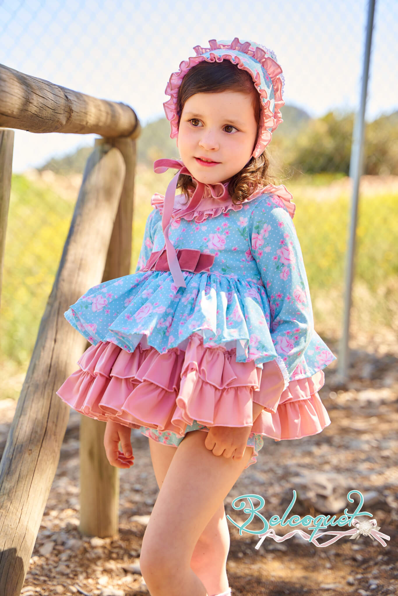 Sleeping Beauty baby dress with knickers