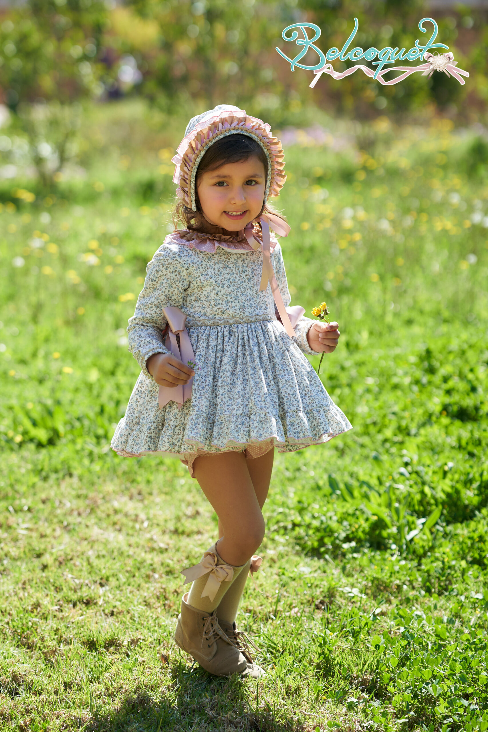 Mimosa baby dress with knickers