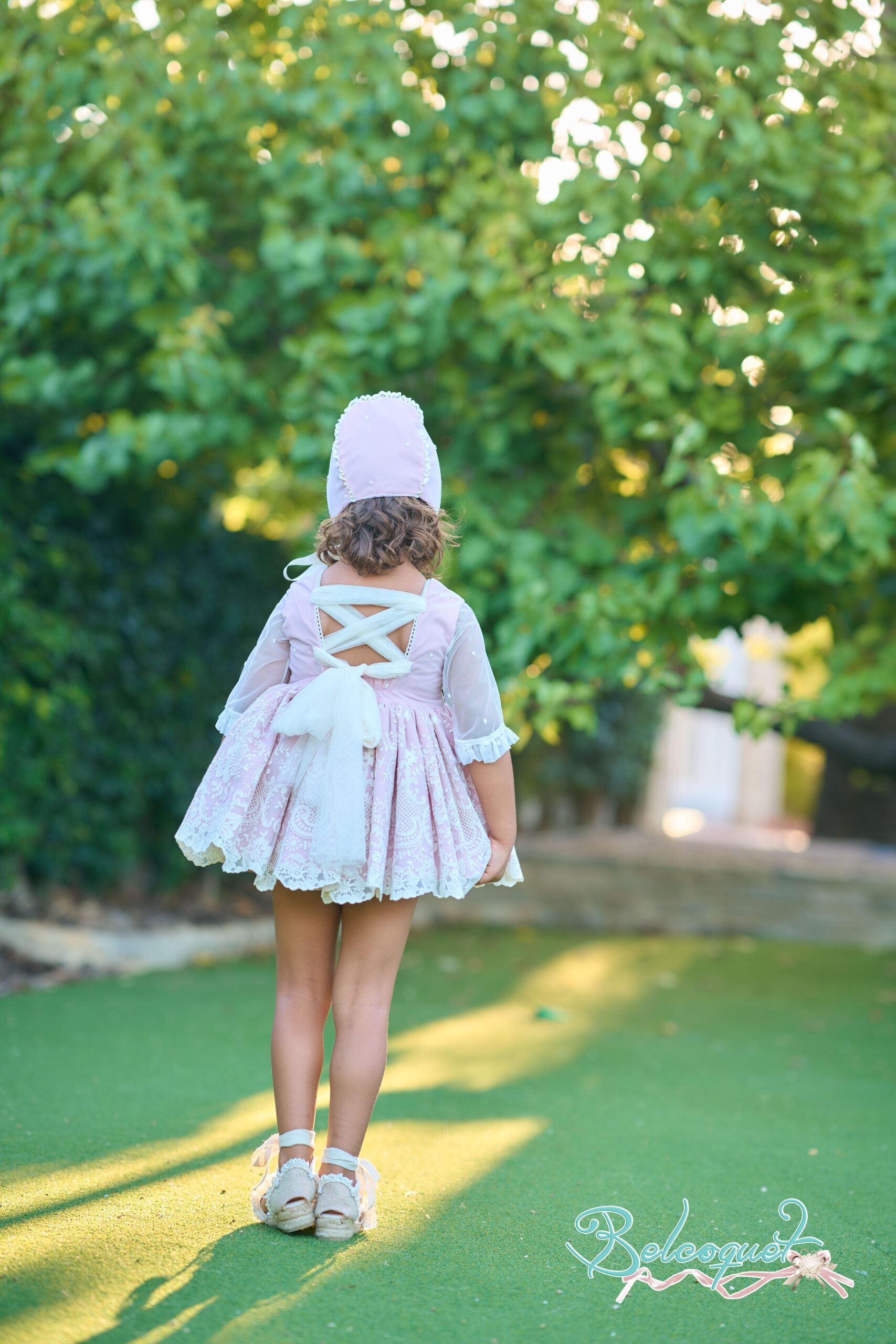 Sublime baby dress with knickers pink
