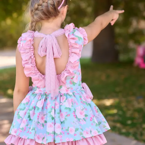Mariposa vestido vuelo talle bajo