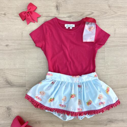 Conjunto camiseta y bombacho falda Bailarina