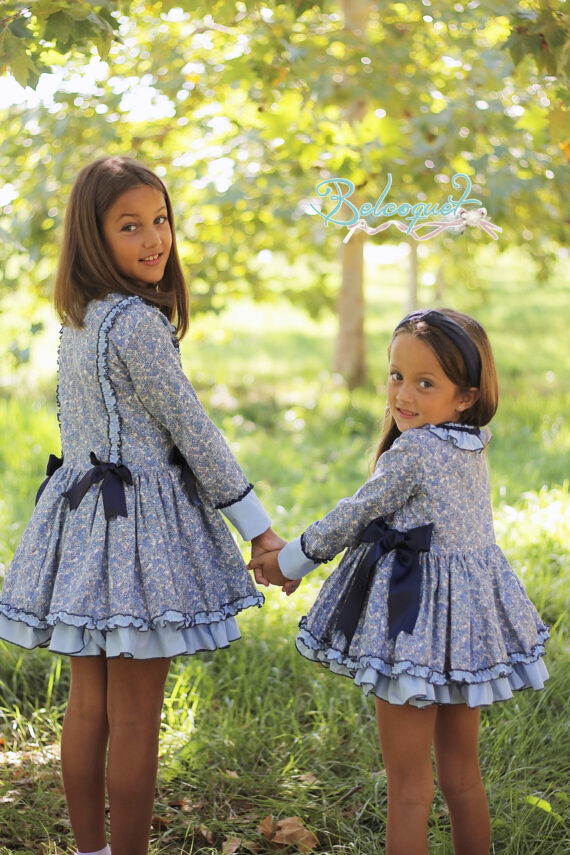 Berna vestido de niña liberty talle bajo - Imagen 3