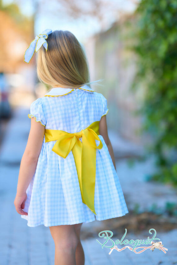 Sol vestido niña punto smock - Imagen 3