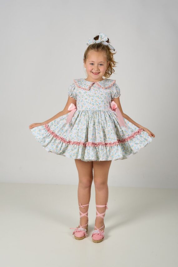 Estela vestido niña liberty azul - Imagen 5