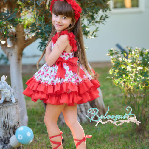 spanish puffball girl dress