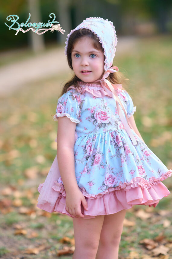 Sorbete baby dress with knickers - Image 3