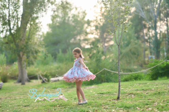 Vestido niña primavera verano tul