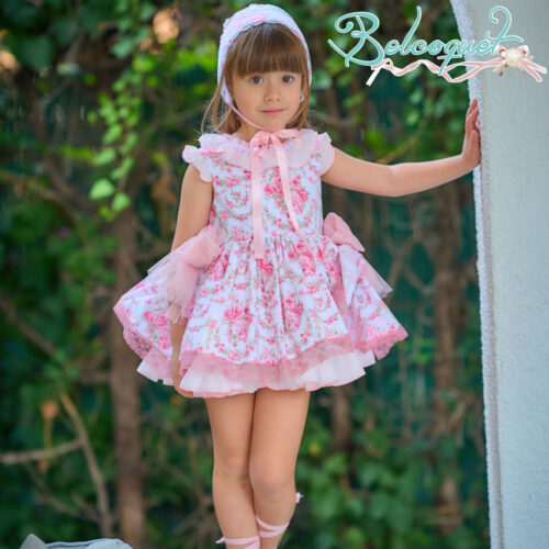 Vestido niña primavera verano tul rosa