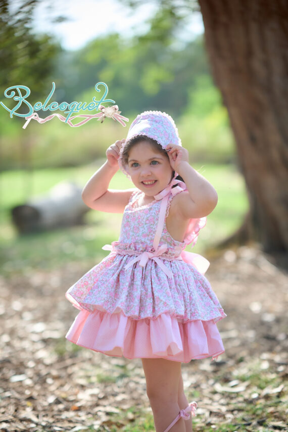 spanish puffball dress girl liberty