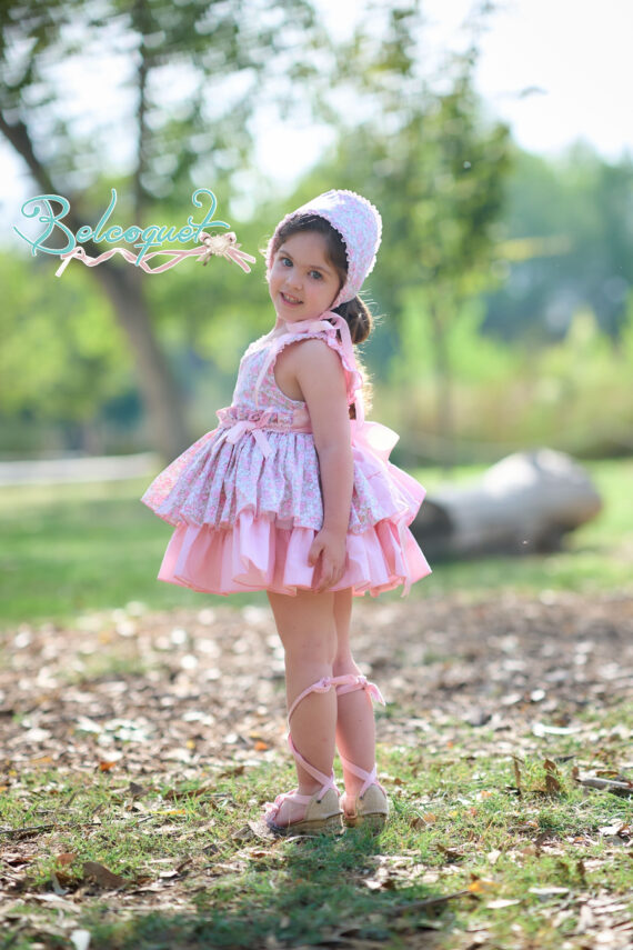 spanish puffball dress girl liberty