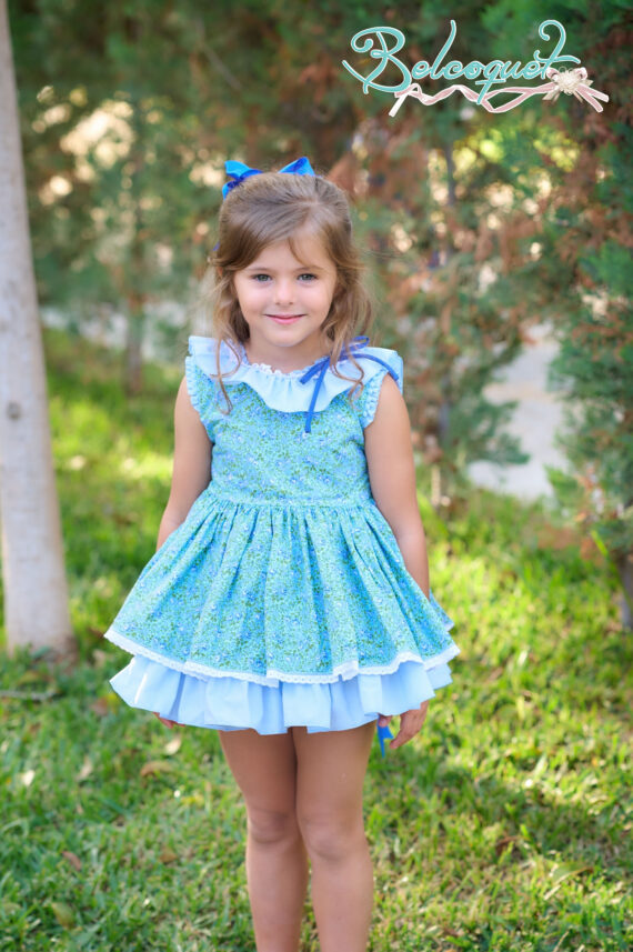 Vestido niña primavera verano liberty Menta