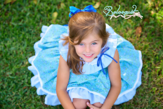 spanish puffball girl libety dress
