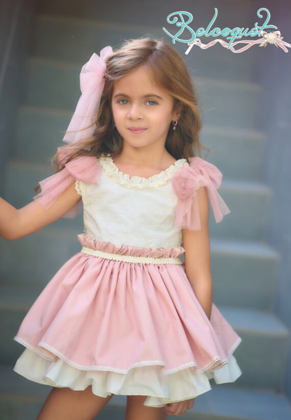 Tiramisu pink dress - Image 2
