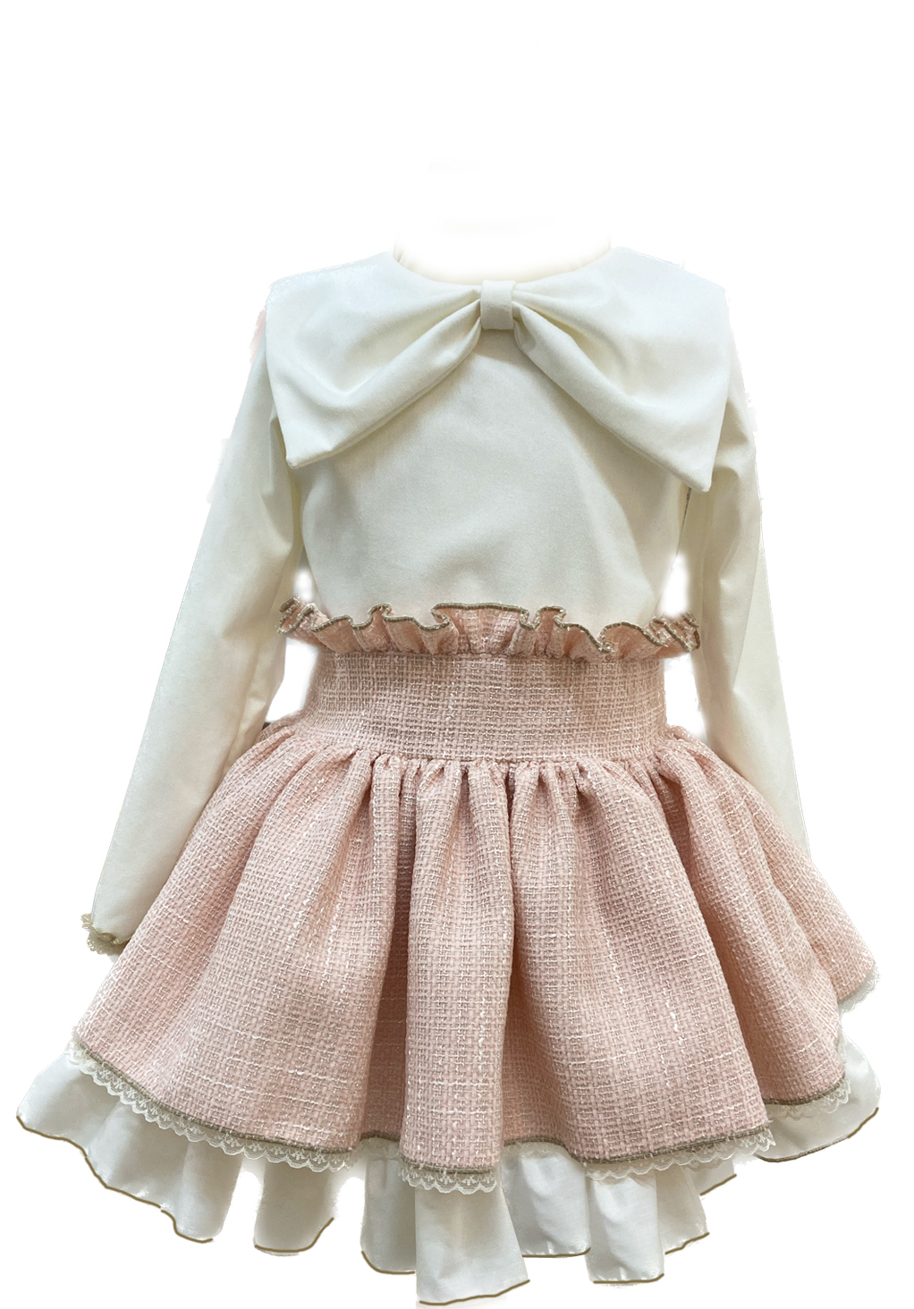 Nancy vestido niña chanel rosa