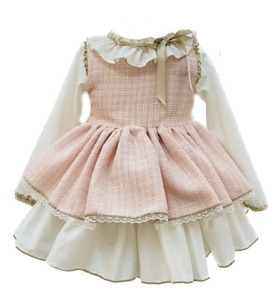 jesusito vestido niña chanel volantes