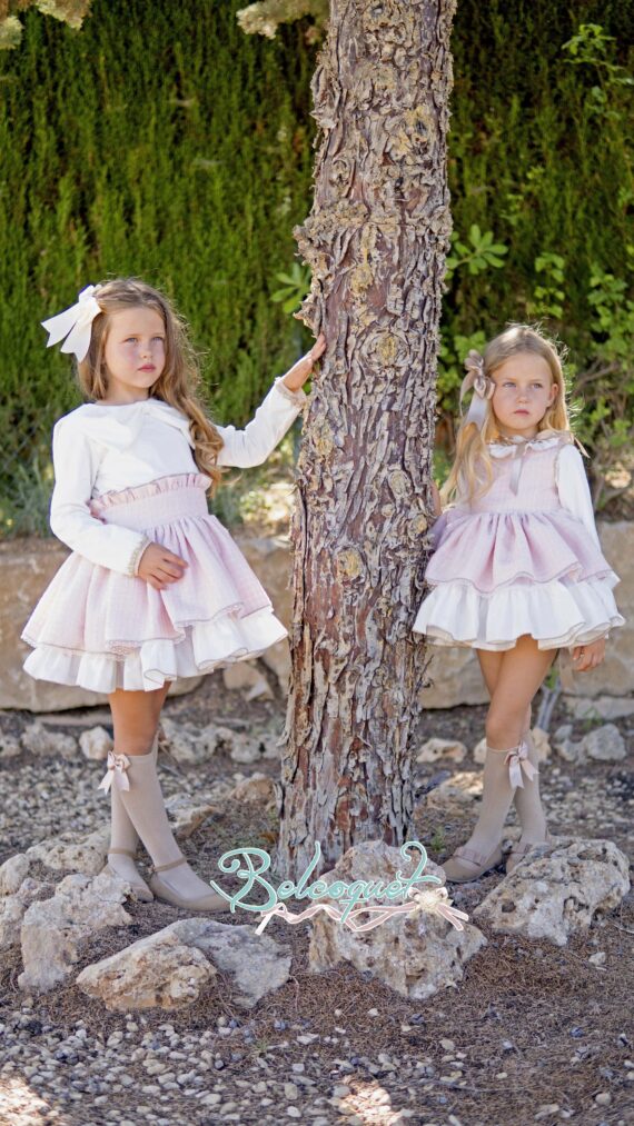 Vestido niña chanel rosa Belcoquet Nancy