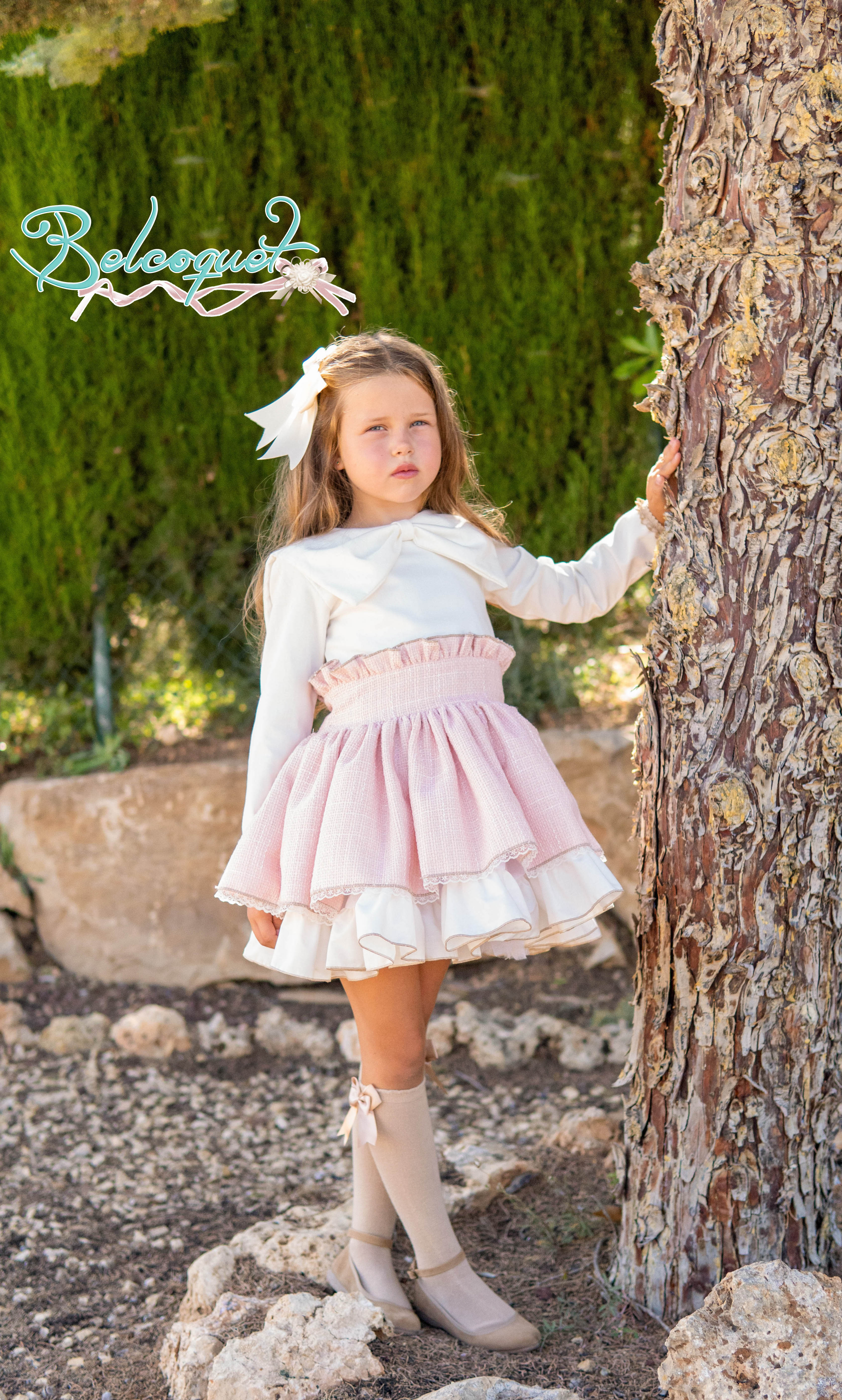 Nancy vestido niña chanel rosa